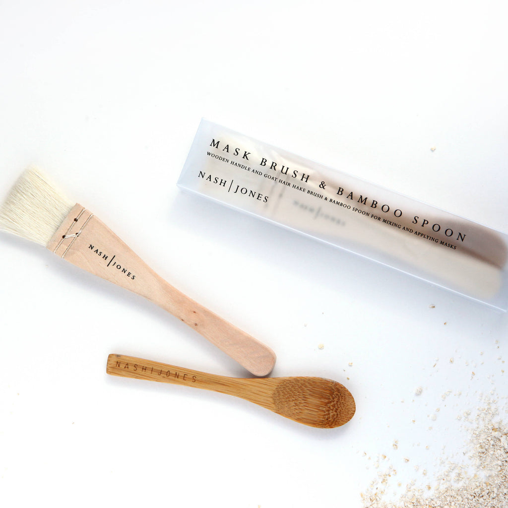 Face Mask Tools: Natural Mask Brushes and Mask Spoons