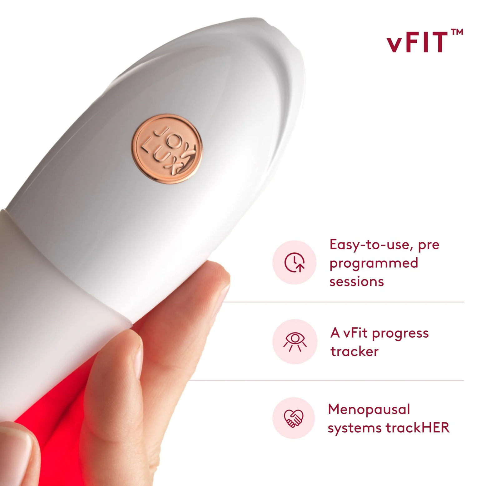 vFit Red Light Intimate Wellness device